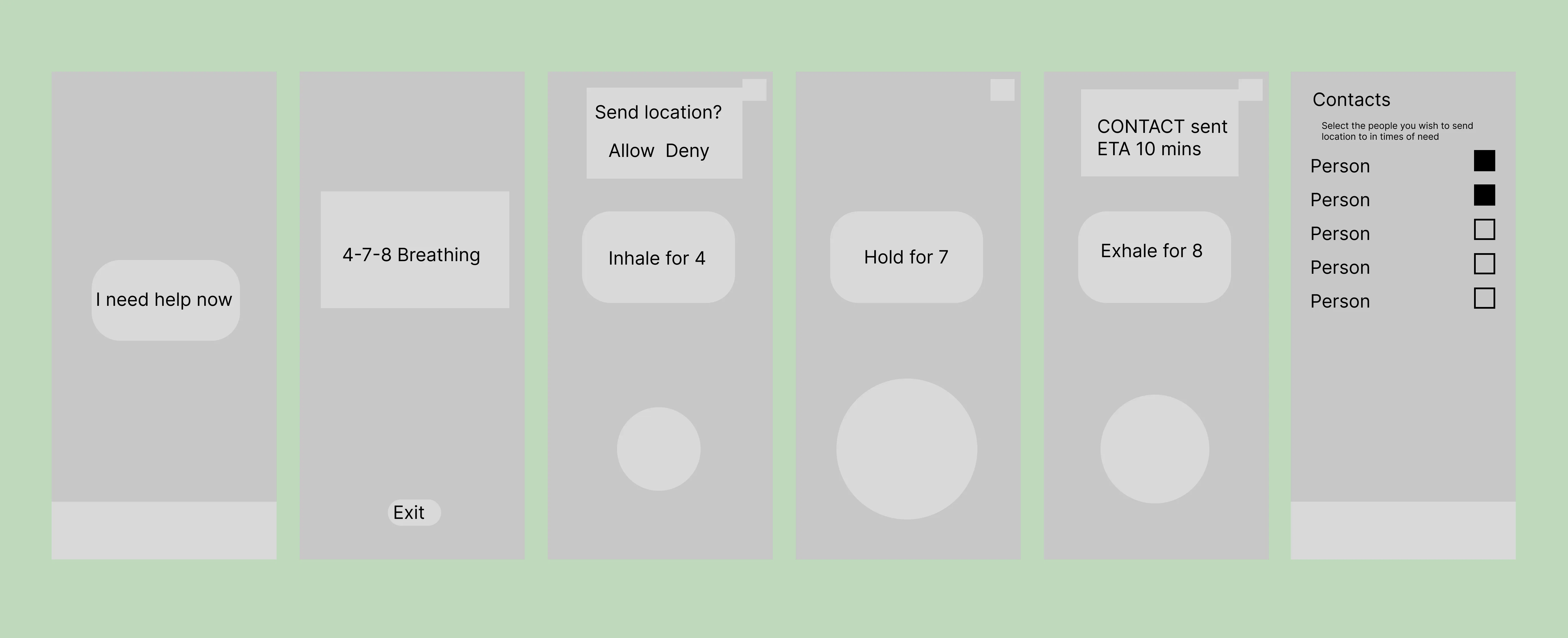 Lo-fi wireframes