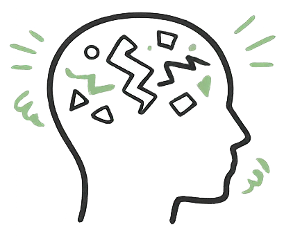 Cognitive overload illustration